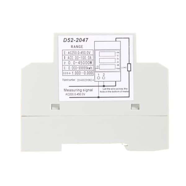 Medidor Consumo De Energía Vatimetro Lcd Ac 250 - 450 V