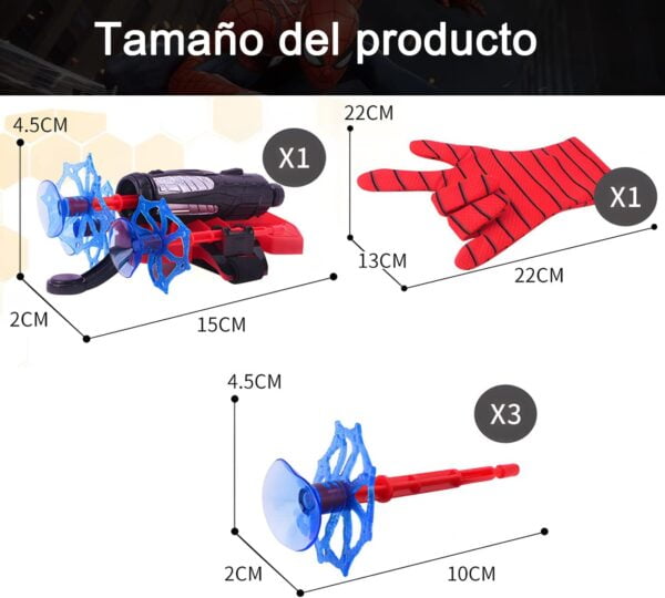 Marvel Spiderman Guante Lanzador Hombre Araña Niño