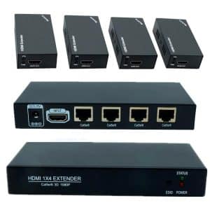 Extensor Cable Hdmi Utp 60 Metros Cat5 6 multiple 4 puertos - Accesorios - Ecuador