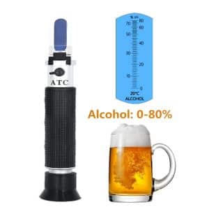 Refractómetro Liquidos 0 Al 80 % Brix Alcohol Vino Gel - Alimentos - Ecuador