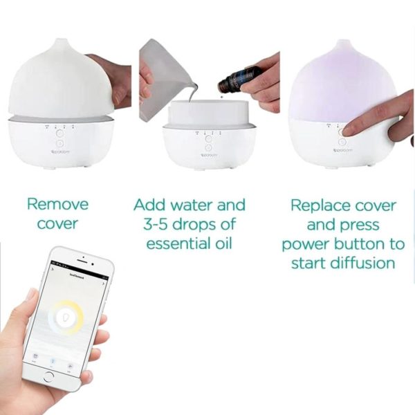 Humificador Difusor De Aroma Inteligente Tuya Smart Automatico