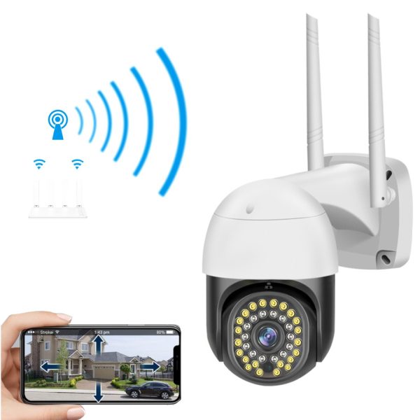 Camara Wifi Ptz Tuya Smart 3mp Audio H.265 Alexa