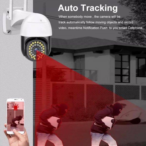 Camara Wifi Ptz Tuya Smart 3mp Audio H.265 Alexa