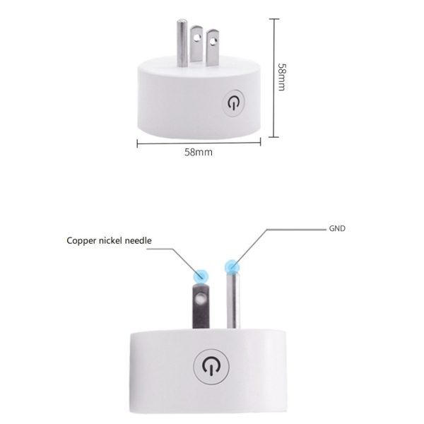 Socket Toma Corriente Inteligente Wifi Tuya Smart 16A