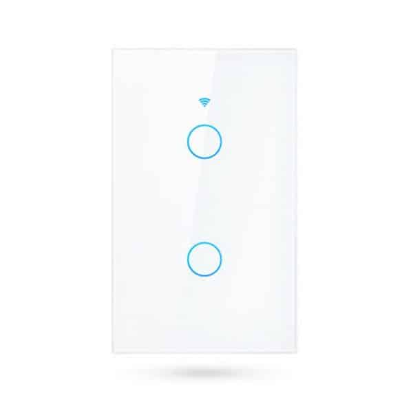 Interruptor Wifi Tuya Luces Inteligentes Domotica RF sin neutro doble