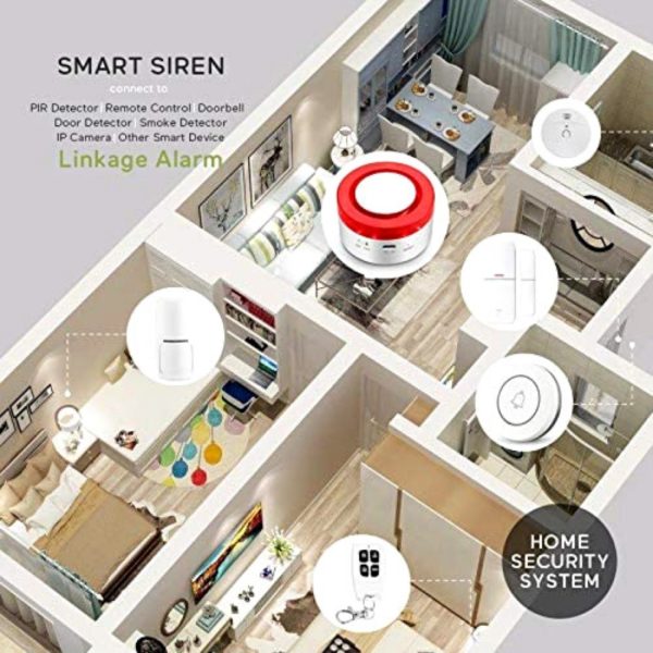 Sistema De Alarma Sirena Inteligente Wifi Tuya Smart