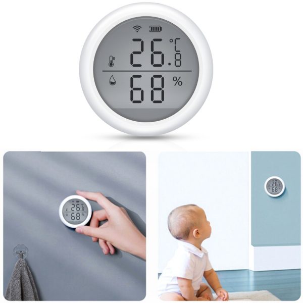 Sensor De Humedad Y Temperatura Wifi Tuya Smart