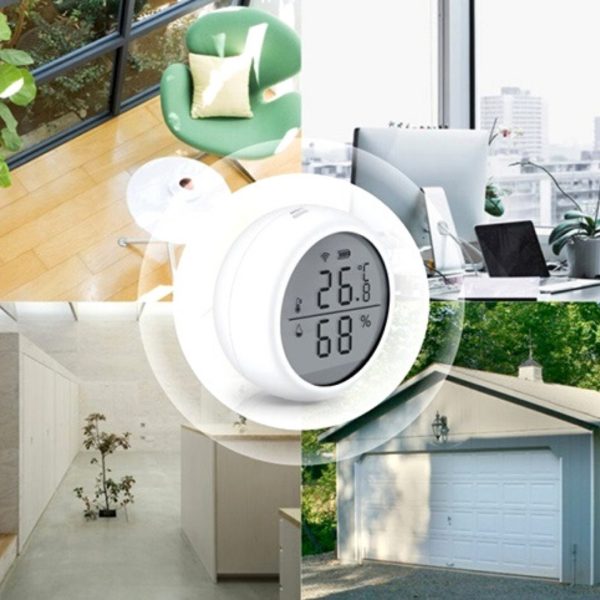 Sensor De Humedad Y Temperatura Wifi Tuya Smart