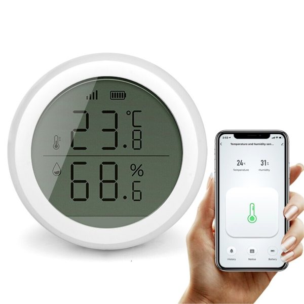 Sensor De Humedad Y Temperatura Wifi Tuya Smart