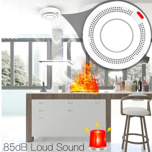 Sensor Detector Humo Inteligente Wifi Tuya Android iPhone
