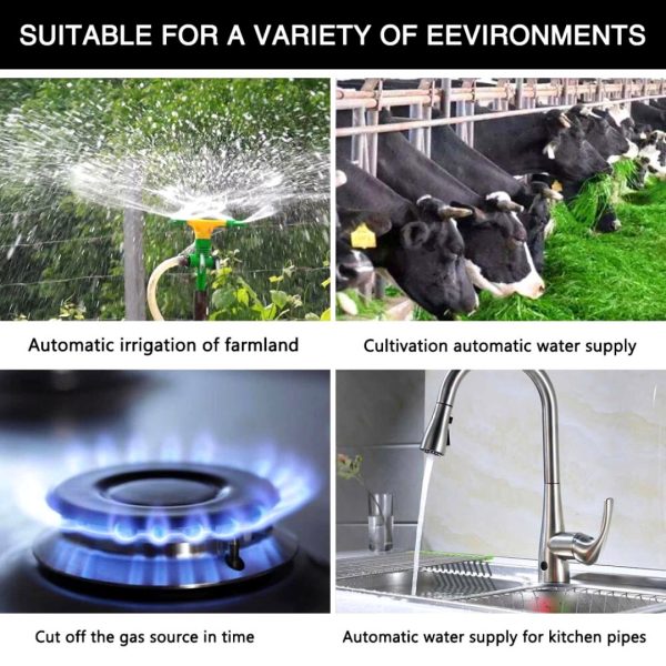 Accionador Wifi Electro Valvula Solenoide Agua Gas Tuya App