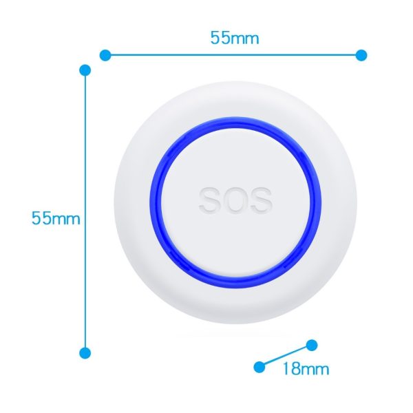 Boton Panico Wifi SOS Tuya Smart Alerta Celular 433mhz