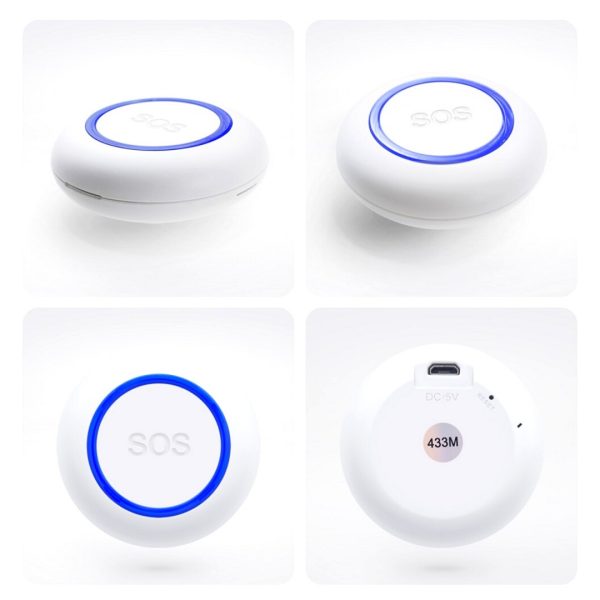 Boton Panico Wifi SOS Tuya Smart Alerta Celular 433mhz