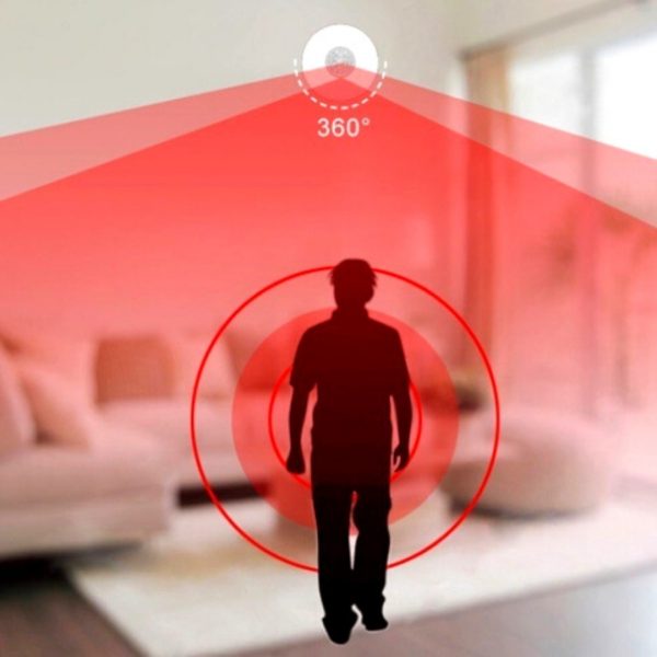 Sensor Movimiento Wifi Techo Alexa Tuya 360 grados