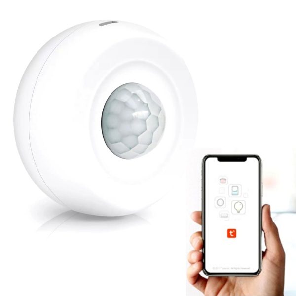 Sensor Movimiento Wifi Techo Alexa Tuya 360 grados