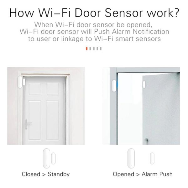 Sensor Puerta Ventana Wifi App Tuya Smart Life Alarma Casa
