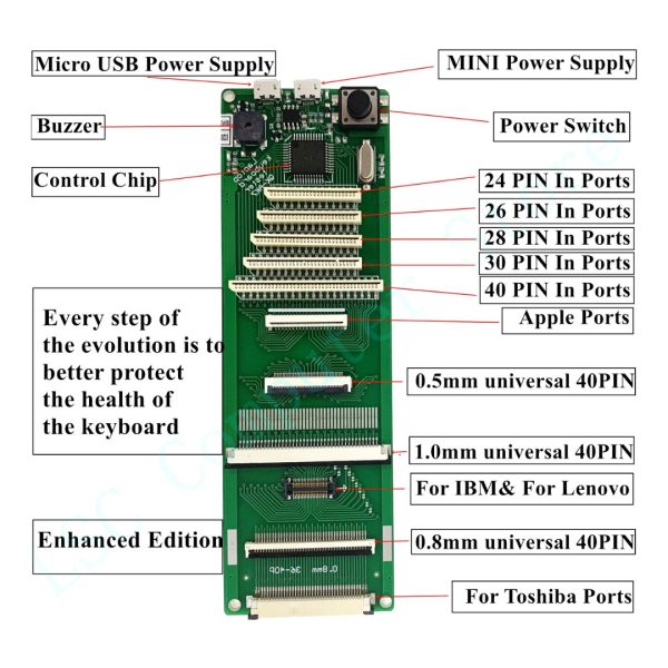 Tester Probador De Teclado Laptop Universal Servicio Tecnico