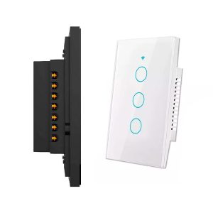 Interruptor Wifi Tuya Luces Inteligentes Domotica RF sin neutro triple