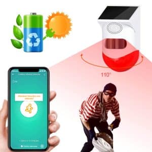 Alarma Solar Ip65 Detector Movimiento Exterior Sirena TUYA - Alarmas - Ecuador