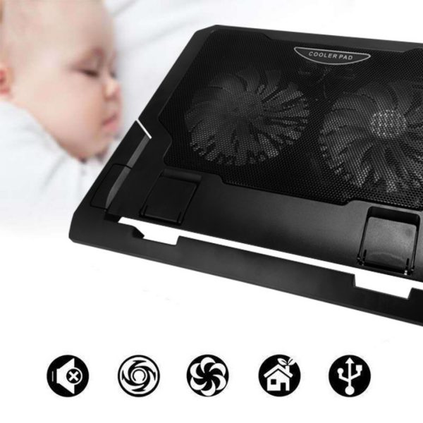 Cooler Ventilador Base Enfriadora Reclinable Laptop Usb