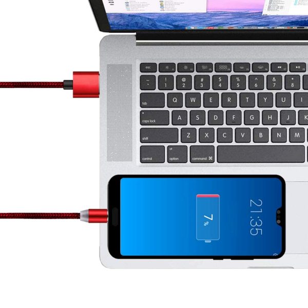 Cable Magnético Cargador Reforzado Samsung iPhone Huawei Xiaomi