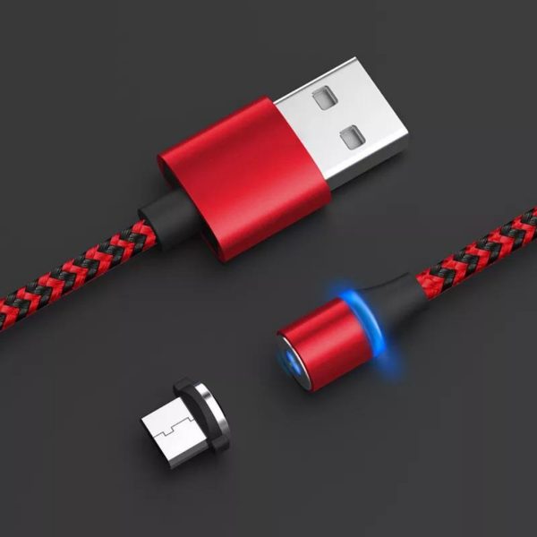 Cable Magnético Cargador Reforzado Samsung iPhone Huawei Xiaomi