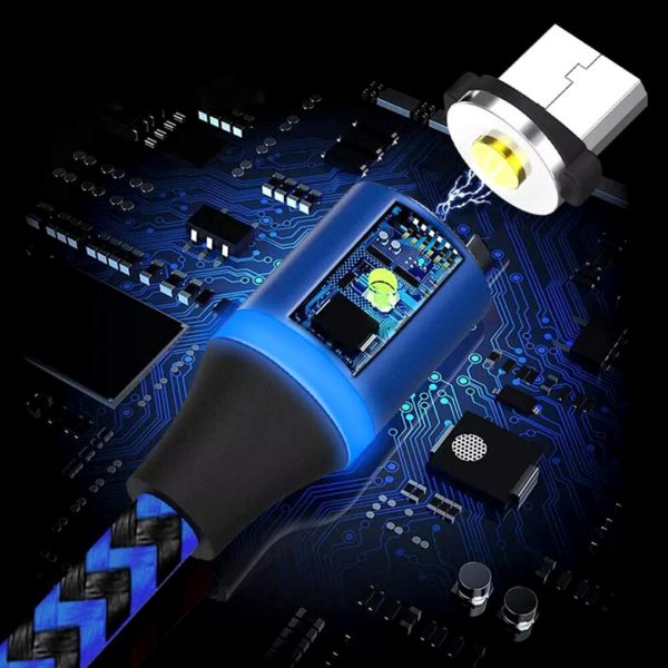 Cable Magnético Cargador Reforzado Samsung iPhone Huawei Xiaomi