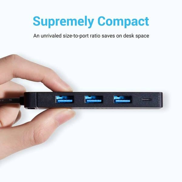 Hub USB VENTION 4 puertos USB 3.0 carga MacBook Laptop Surface Pro PS4 PC