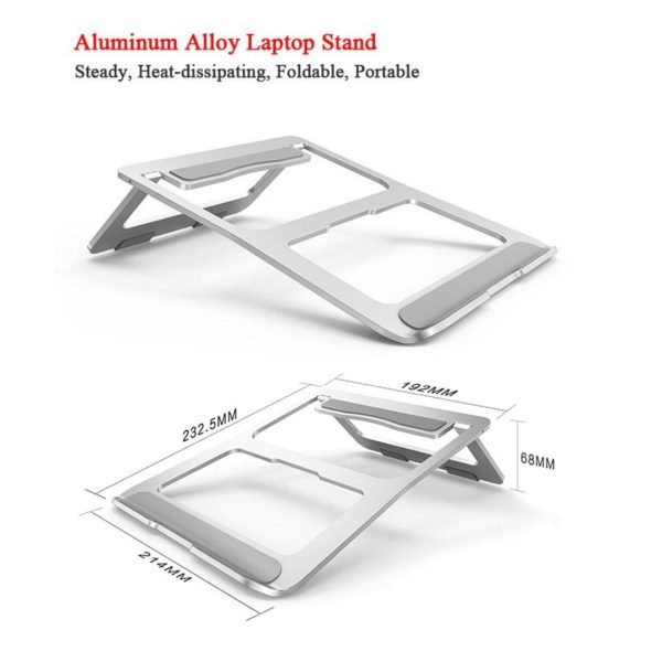 Soporte De Aluminio Ergonómico Laptop Tablet Ipad 18 Grados