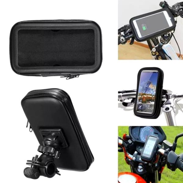 Soporte De Celular Impermeable Bicicleta Moto Giratorio 360 Grados