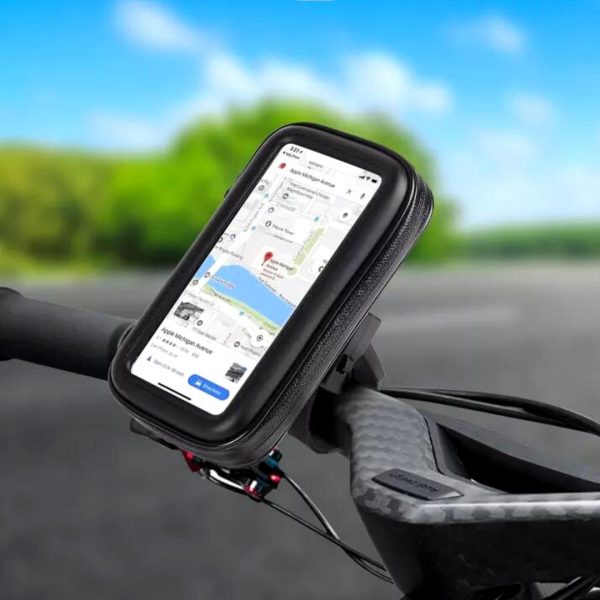 Soporte De Celular Impermeable Bicicleta Moto Giratorio 360 Grados