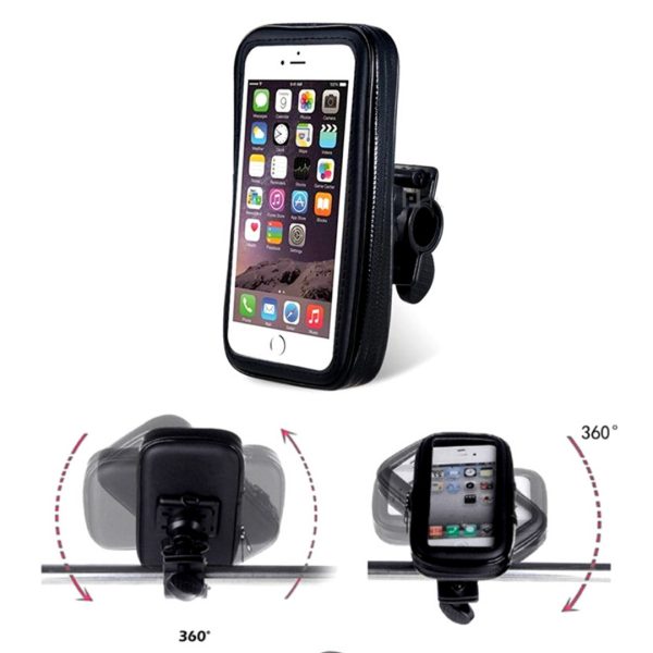 Soporte De Celular Impermeable Bicicleta Moto Giratorio 360 Grados