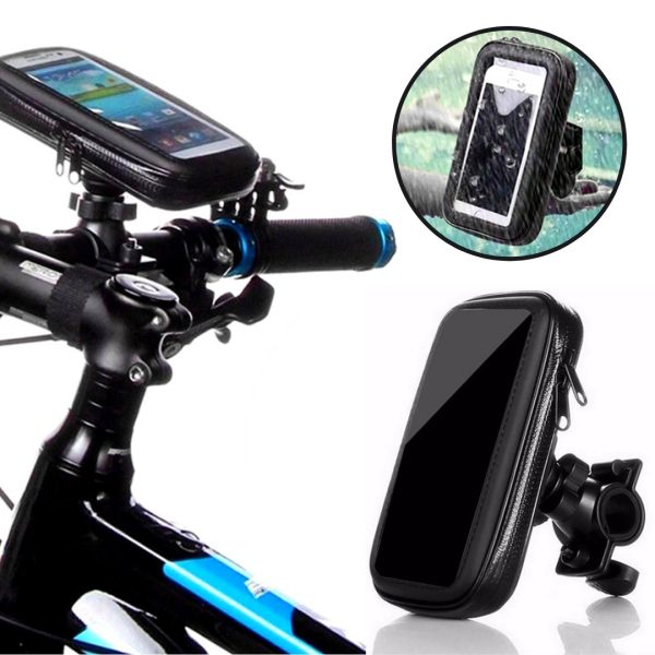 Soporte De Celular Impermeable Bicicleta Moto Giratorio 360 Grados