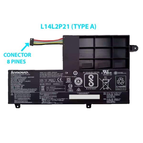 Bateria Lenovo L14M2P21 L14L2P21 IdeaPad 300S Yoga
