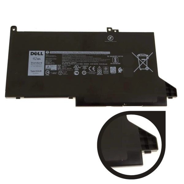 Bateria Dell 7480 DJ1J0 PGFX4 42WH 11.4V Interna