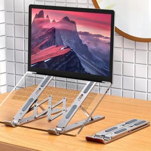 Soporte Aluminio Antideslizante Laptop Tablet 6 Niveles Metalico - Laptops - Ecuador