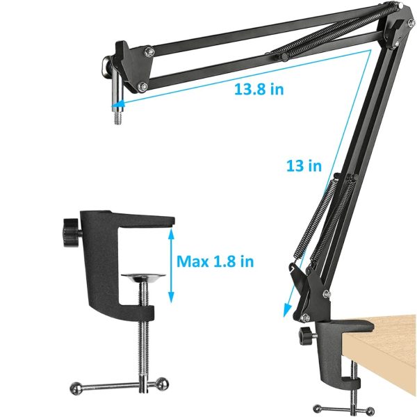Soporte Brazo Articulado Para Microfono Razer Seiren X