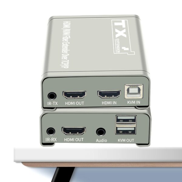 Extensor Hdmi Kvm 20km Fibra Optica Usb Transmisor Receptor