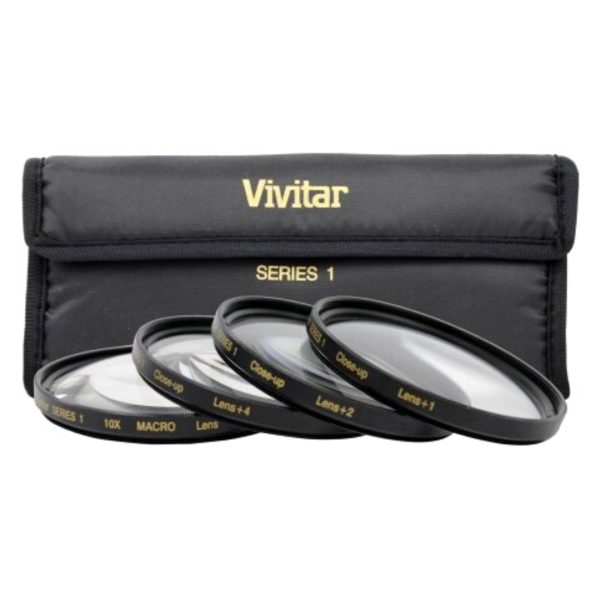 Set De Filtros Lentes Macro 58mm +1 +2 +4 +10 Vivitar