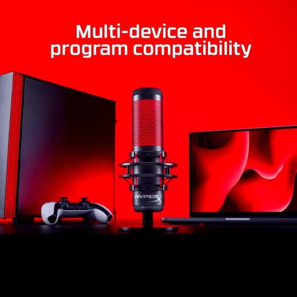Micrófono HyperX QuadCast Condensador Multipatrón Negro
