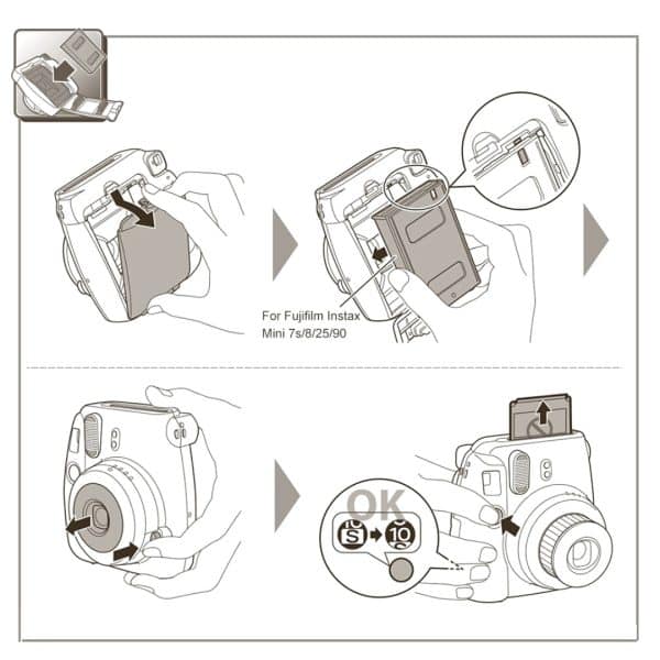 20 Films Para Fujifilm Instax Mini 7 8 9 11 Fotos Papel