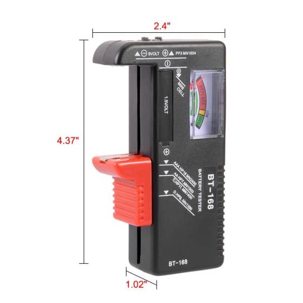 Medidor de capacidad de pilas y baterias AA AAA 9V