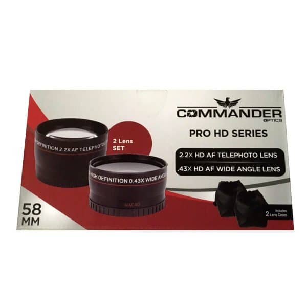 Lente Gran angular Commander Pro HD 58mm 2.2x 0.43x