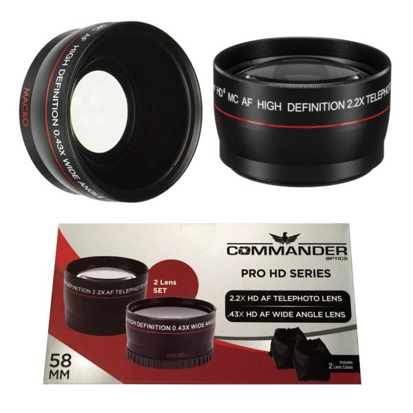 Lente Gran angular Commander Pro HD 58mm 2.2x 0.43x