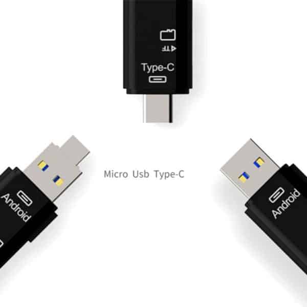 Lector Tarjetas Sd Micro Sd Usb 3.0 Usb C Micro Usb Otg