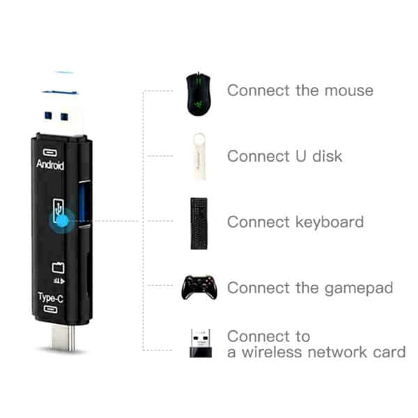 Lector Tarjetas Sd Micro Sd Usb 3.0 Usb C Micro Usb Otg