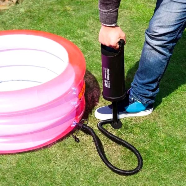 Bomba De Aire Manual Inflador 3 Valvulas Piscina Colchon