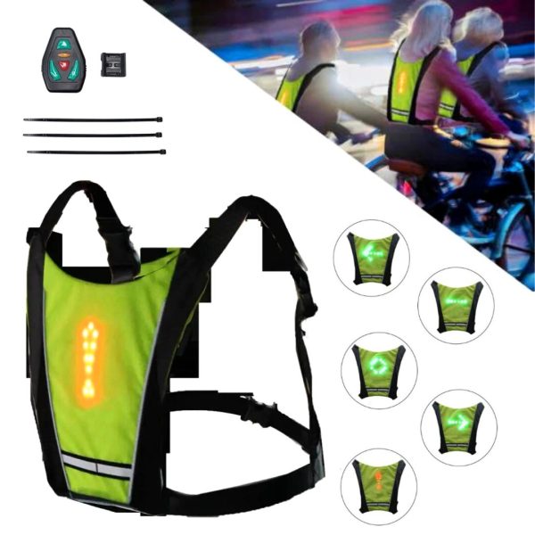 Chaleco De Seguridad Para Ciclistas Recargable Direccionales