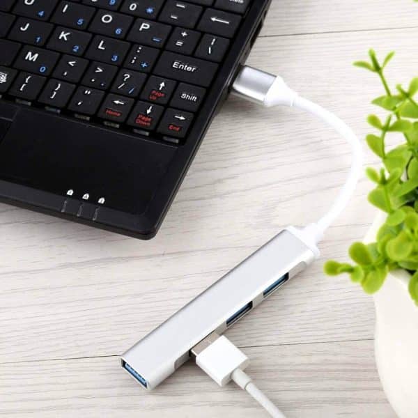 Hub Usb Tipo C 4 Puertos Usb C Concentrador De Datos Usb 3.0
