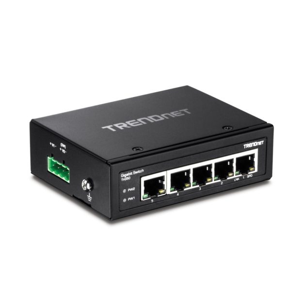 Switch Industrial Trendnet Ti-g50 5 Puertos Gigabit Con Riel